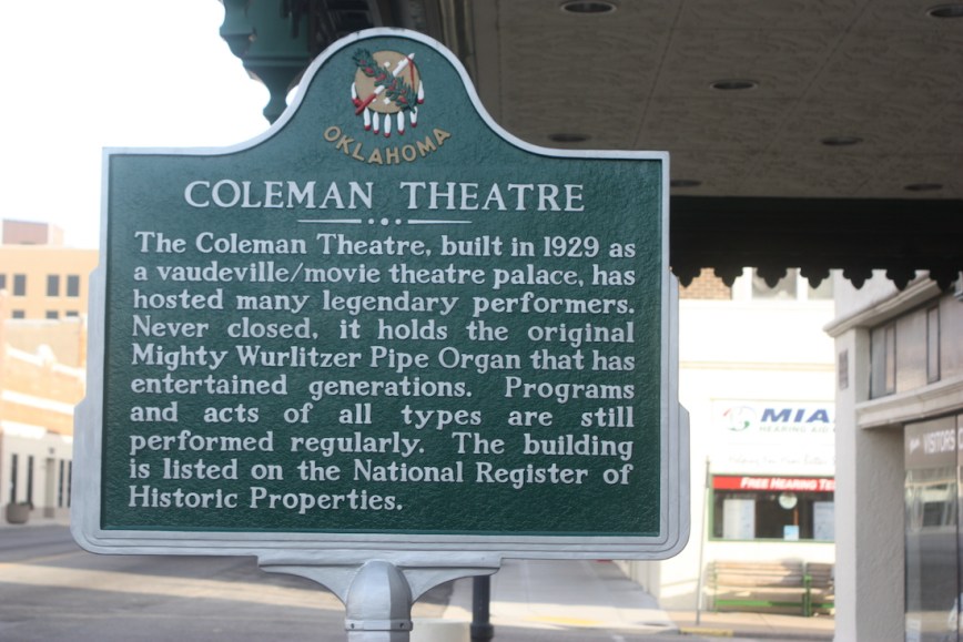 Coleman Theatre Historical Marker