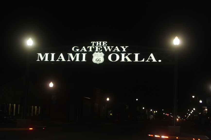 Entrance to Miami, OK